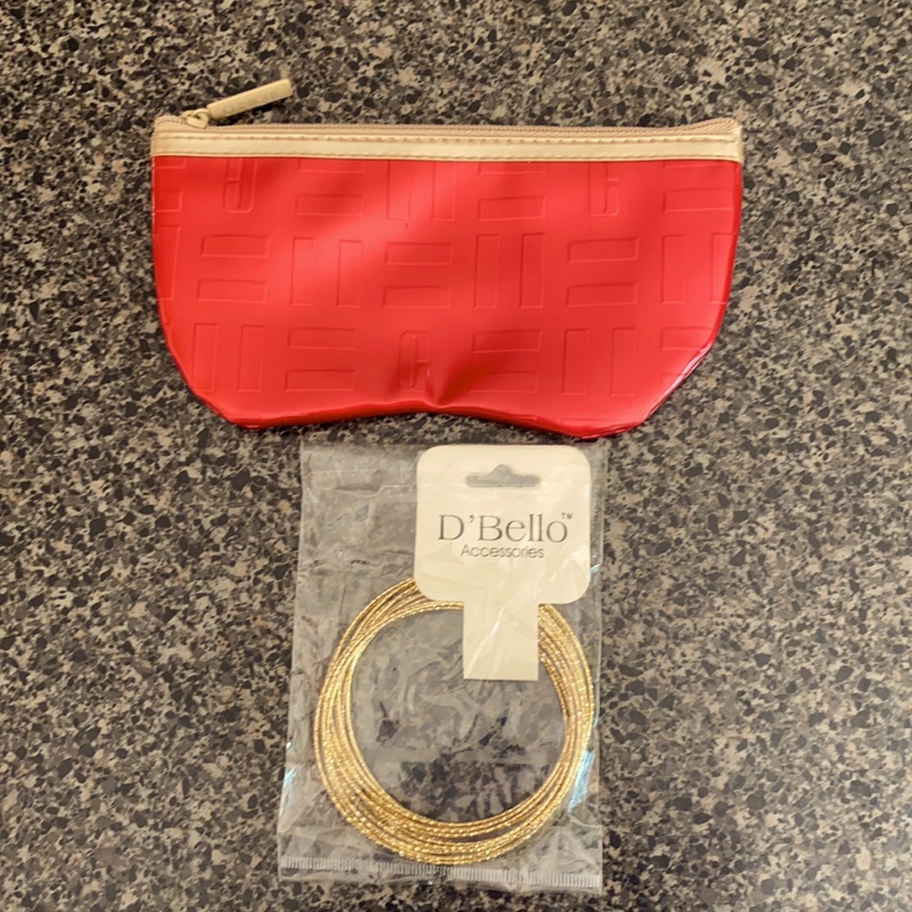 CLINIQUE Cosmetic Bag/D’BELLO Bangles 🎉FINAL PRICE🎉